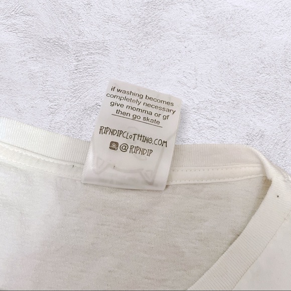 RIPNDIP | SIDEWAYS POCKET CAT UNISEX SKATER T-SHIRT - Picture 2 of 5